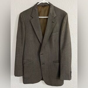 Vtg Harris Tweed Blazer Handwoven Pure Scottish Wool Sport Coat Cricketeer 42 R